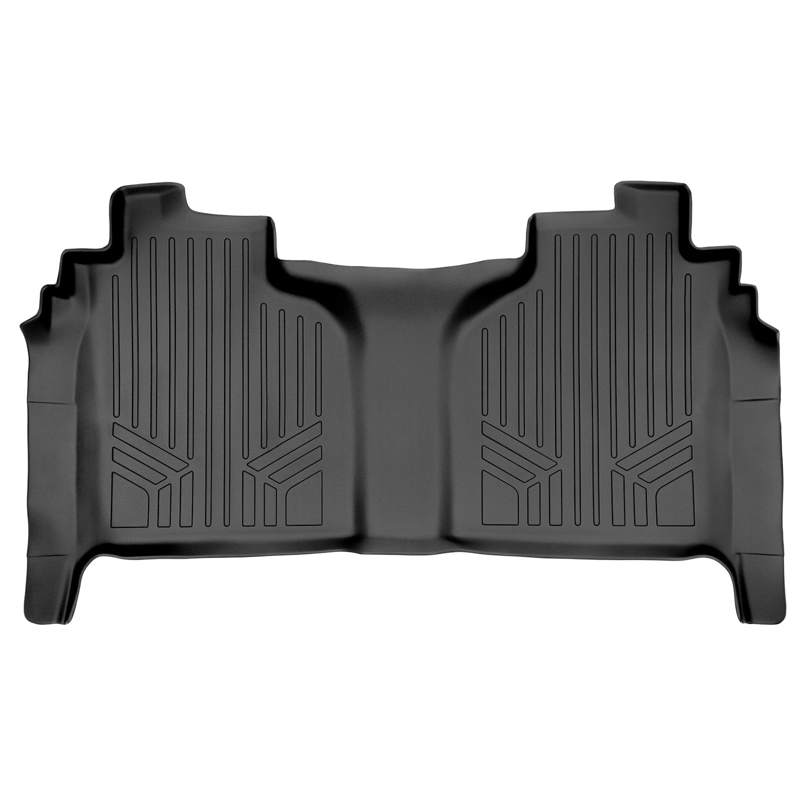 SMARTLINER Custom Fit Floor Liners Compatible With 2020-2025 Chevrolet Silverado 2500 HD | 3500 HD (Crew Cab|Vinyl Flooring|1st Row Bench Seats|Without Over the Hump Coverage|with 2nd Row Underseat Storage) Smartliner USA