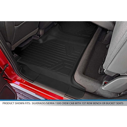 SmartCoverage™ Custom Fit Floor Liners For 2019-2025 1500 Silverado/Sierra Crew Cab 2019-2024 Crew Cab Smartliner USA