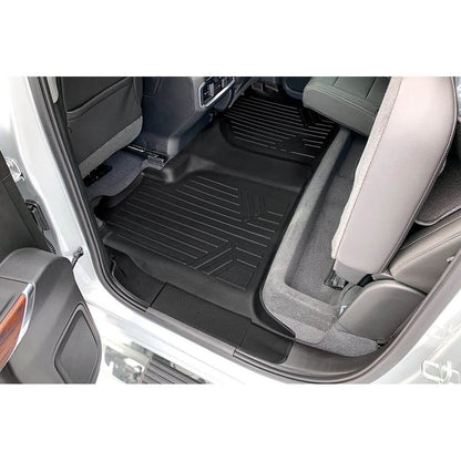 SMARTLINER Custom Fit Floor Liners Compatible With 2020-2025 Chevrolet Silverado 2500 HD | 3500 HD (Crew Cab|Carpeted Flooring|1st Row Bench Seat|With Over the Hump Coverage|with 2nd Row Underseat Storage) Smartliner USA