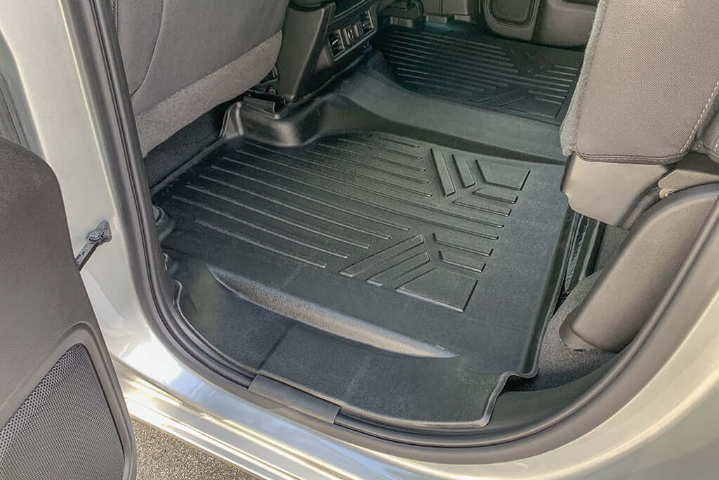 SMARTLINER Custom Fit Floor Liners Compatible With 2020-2025 Chevrolet Silverado 2500 HD | 3500 HD (Double Cab|Carpeted Flooring|1st Row Bench Seat|With Over the Hump Coverage|without 2nd Row Underseat Storage) Smartliner USA