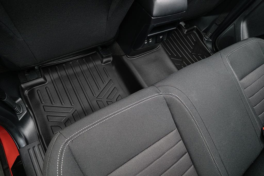 SmartCoverage™ Custom Fit Floor Liners For 2019-2023 Ford Ranger SuperCrew Cab (Vinyl Flooring) Smartliner USA