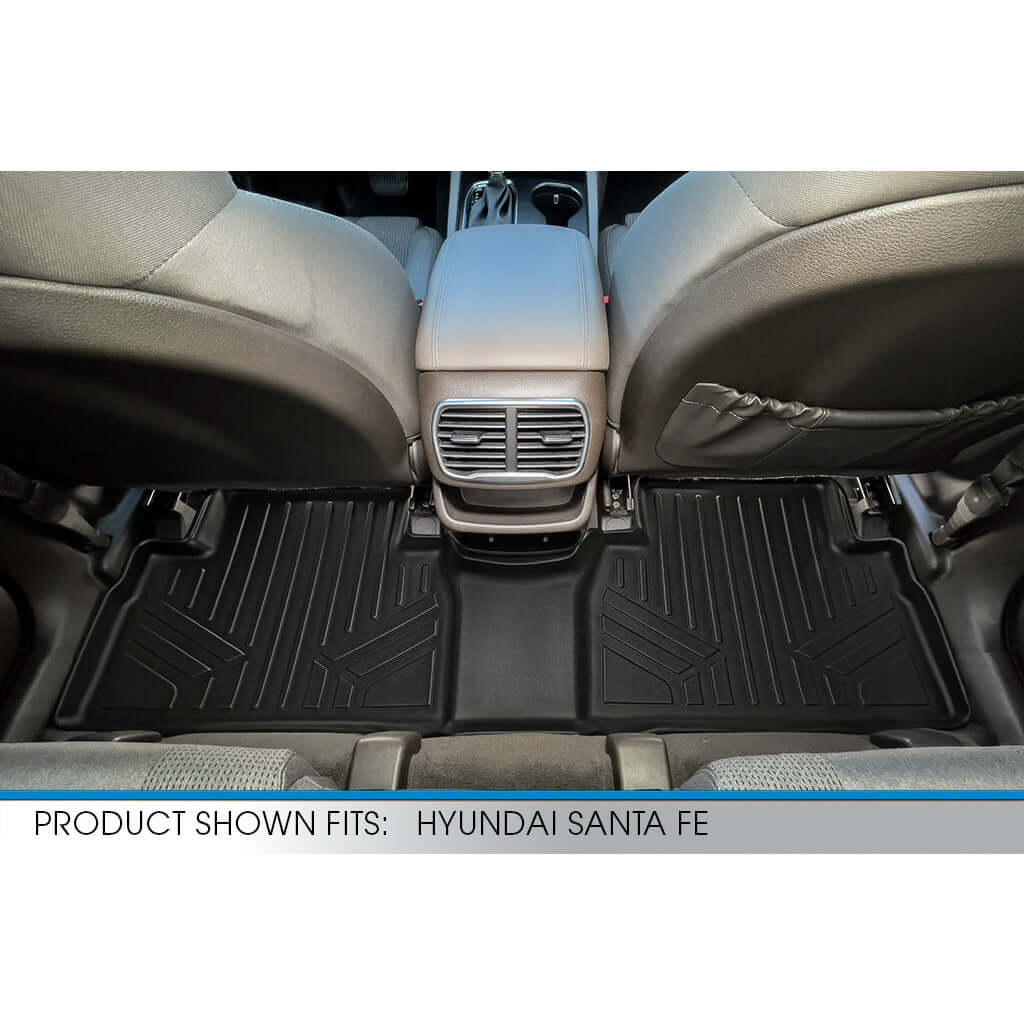 SMARTLINER Custom Fit Floor Liners For 2019-2020 Hyundai Santa Fe (5 Passenger Models) Smartliner USA