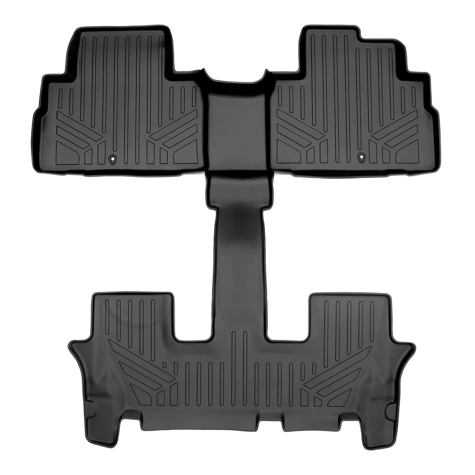 SMARTLINER AUTO™ Custom Fit Floor Liners For 2020-2025 Kia Telluride with 2nd Row Bucket Seat No Center Console with in between Coverage Smartliner USA
