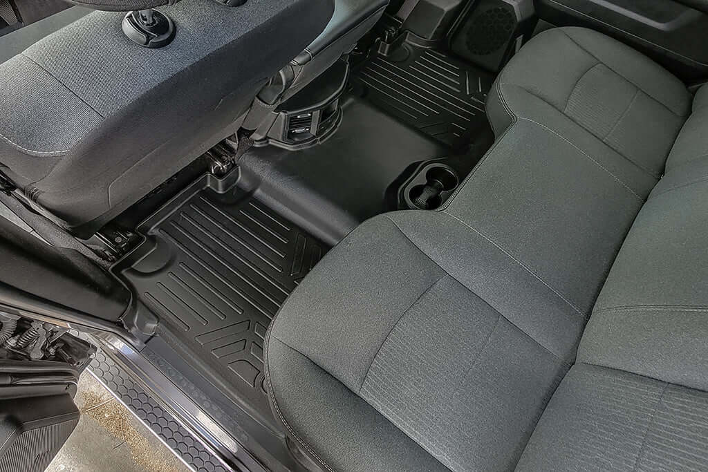 SMARTLINER Custom Fit Floor Liners For 2019-2025 Ram 2500/3500 Crew Cab with 1st Row Bench Seat Smartliner USA