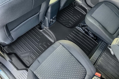 SMARTLINER Custom Fit Floor Liner Set Compatible With 2018-2025 Transit Connect With Vinyl Flooring and without secondary footrest (Short and Long Wheelbase) Smartliner USA