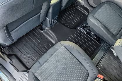 SMARTLINER Custom Fit Floor Liners For 2014-2020 Transit Connect With Carpet Flooring (Long Wheelbase & 2nd Row Bucket Seats) Smartliner USA