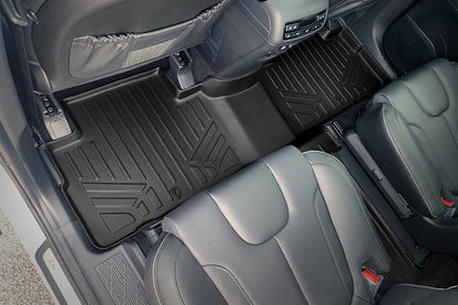 SMARTLINER AUTO™ Custom Fit Floor Liners For 2020-2025 Hyundai Palisade with 2nd Row Bucket Seat No Center Console with in between Coverage Smartliner USA