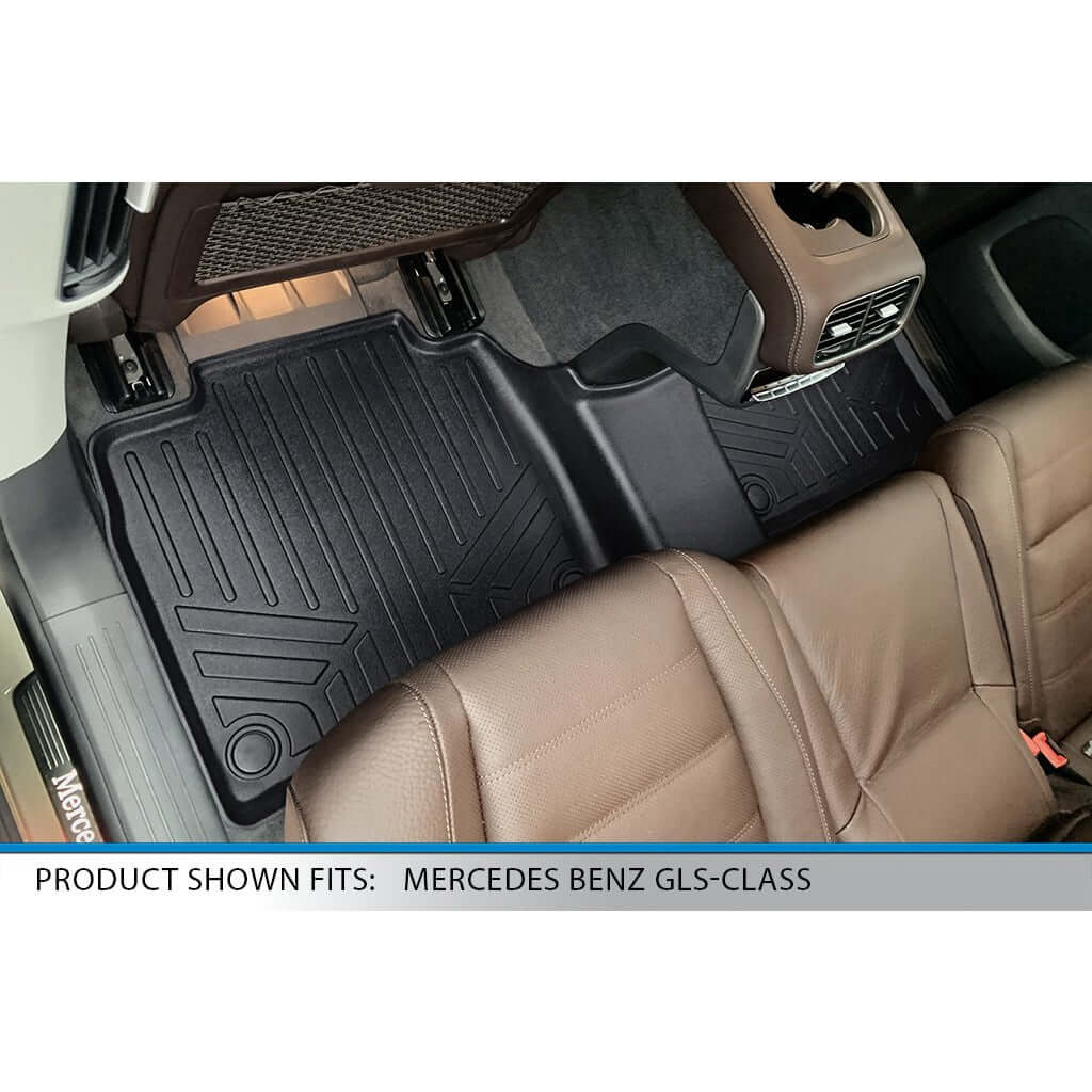 SMARTLINER Custom Fit Floor Liners For 2020-2024 Mercedes-Benz GLS-Class 7 Passenger With 2nd Row Bench Seat Smartliner USA