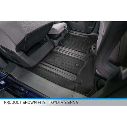 SMARTLINER Custom Fit Floor Liners For 2021-2025 Toyota Sienna with 2nd Row Bench Seat Smartliner USA