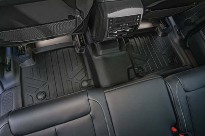 SMARTLINER Custom Fit Floor Liners For 2021-2025 Jeep Grand Cherokee L with 2nd Row Bucket Seats With Center Console (No subwoofer) Smartliner USA