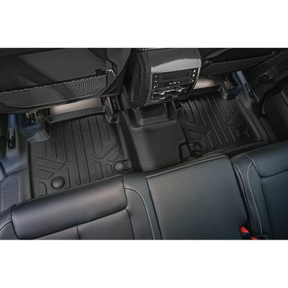 SMARTLINER Custom Fit Floor Liners For 2021-2025 Jeep Grand Cherokee L w/ 2nd Row Bench Seat Smartliner USA