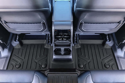 SMARTLINER Custom Fit Floor Liners For 2021-2025 Jeep Grand Cherokee L with 2nd Row Bucket Seats With Center Console (No subwoofer) Smartliner USA
