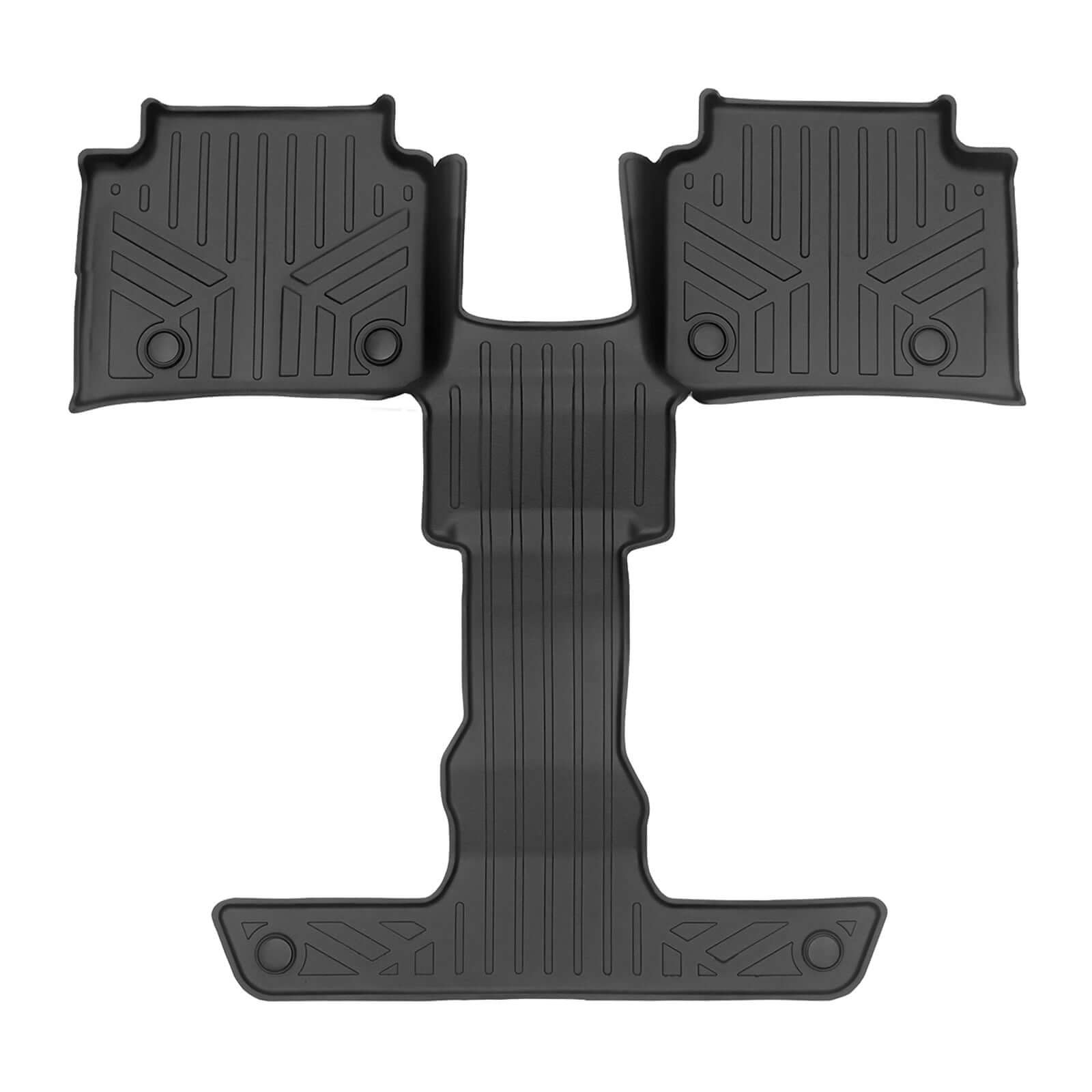 SMARTLINER Custom Fit Floor Liners For 2021-2025 Jeep Grand Cherokee L with 2nd Row Bucket Seat No Center Console with in between Coverage Smartliner USA