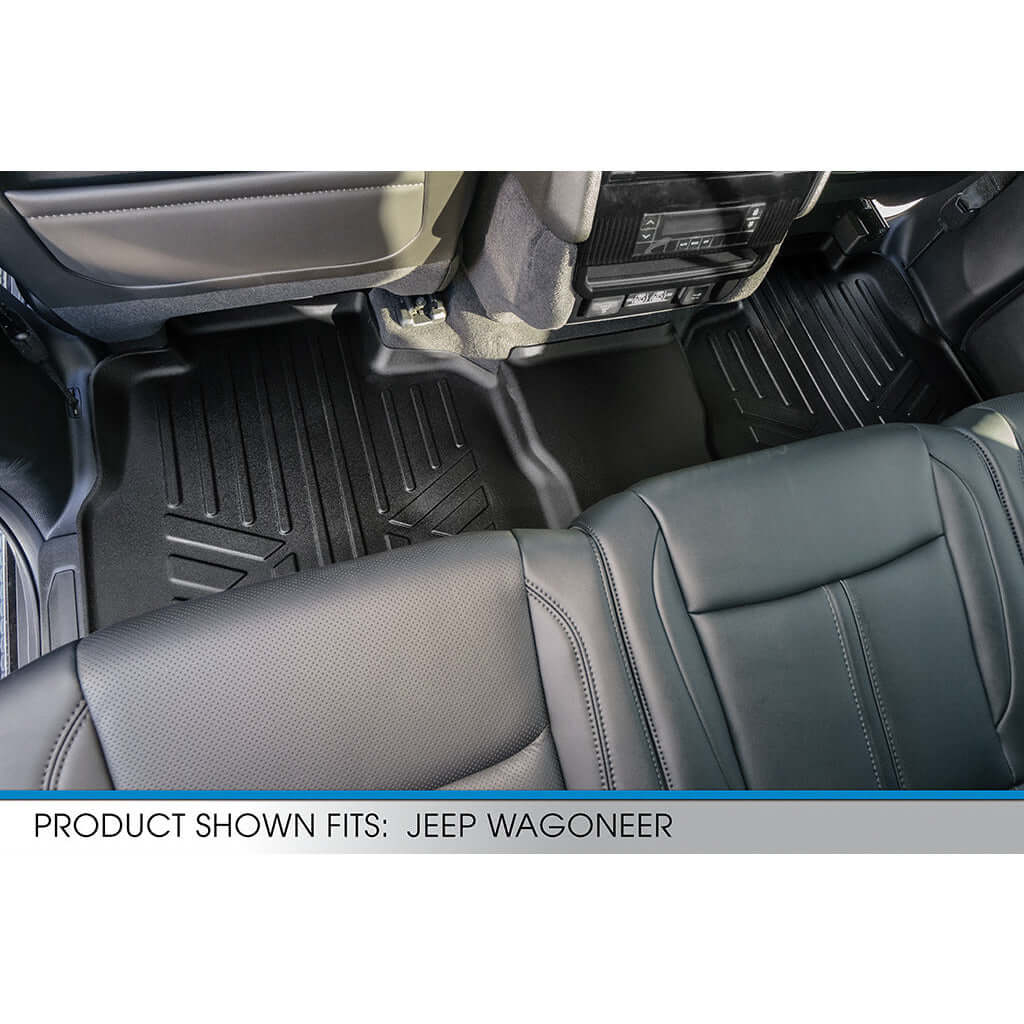 SMARTLINER Custom Fit Floor Liners For 2022-2025 Jeep Wagoneer (8 Passenger Model) Smartliner USA