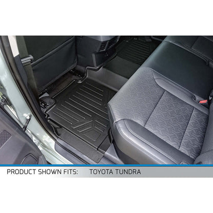 SMARTLINER Custom Fit Floor Liners For 2022-2025 Toyota Tundra/Tundra Hybrid (CrewMax Cab) with Underseat Storage Smartliner USA