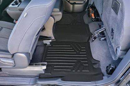SMARTLINER Custom Fit Floor Liners For 2017-2022 Nissan Titan King Cab With No OTH coverage Smartliner USA