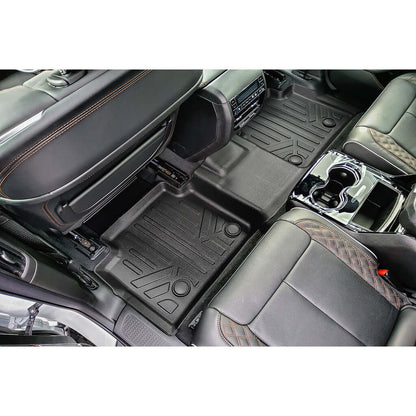 SMARTLINER Custom Fit Floor Liners For 2021-2025 Jeep Grand Cherokee L w/ 2nd Row Bucket Seats and center console Smartliner USA
