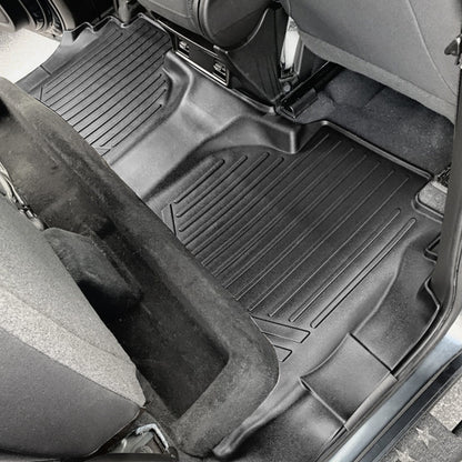 SMARTLINER Custom Fit Floor Liners For 2019-2025 GMC Sierra 1500 Double Cab with Carpet Flooring and 1st Row Bench Seat and OTH Coverage (with 2nd Row Under Seat Storage) Smartliner USA