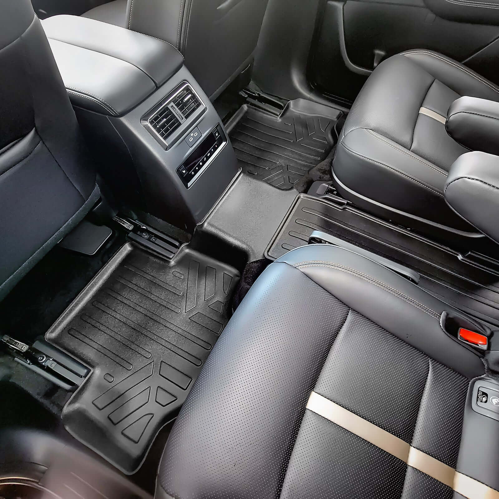 SMARTLINER Custom Fit Floor Liners For 2024-2025 Mazda CX-90 (Only Fits 2nd Row Bucket Seats With No Center Console) Smartliner USA