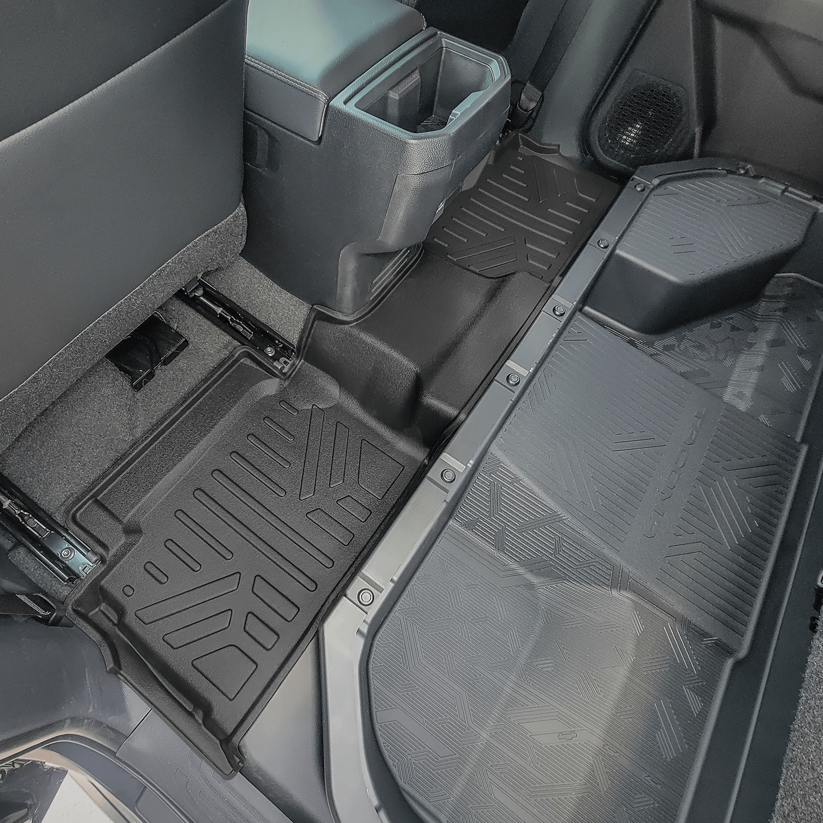 SMARTLINER All Weather Custom Fit Floor Liner Compatible With 2024-2025 Toyota Tacoma Double Cab (Manual Transition) Smartliner USA