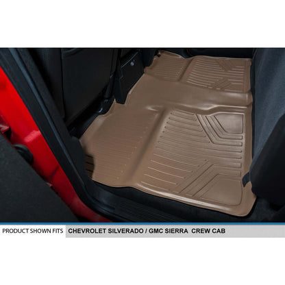 Smart Trim™ Custom Fit Floor Liners For 2007-2013 Silverado/Sierra 1500 - 2007-2014 2500/3500 HD Crew Cabin Smartliner USA