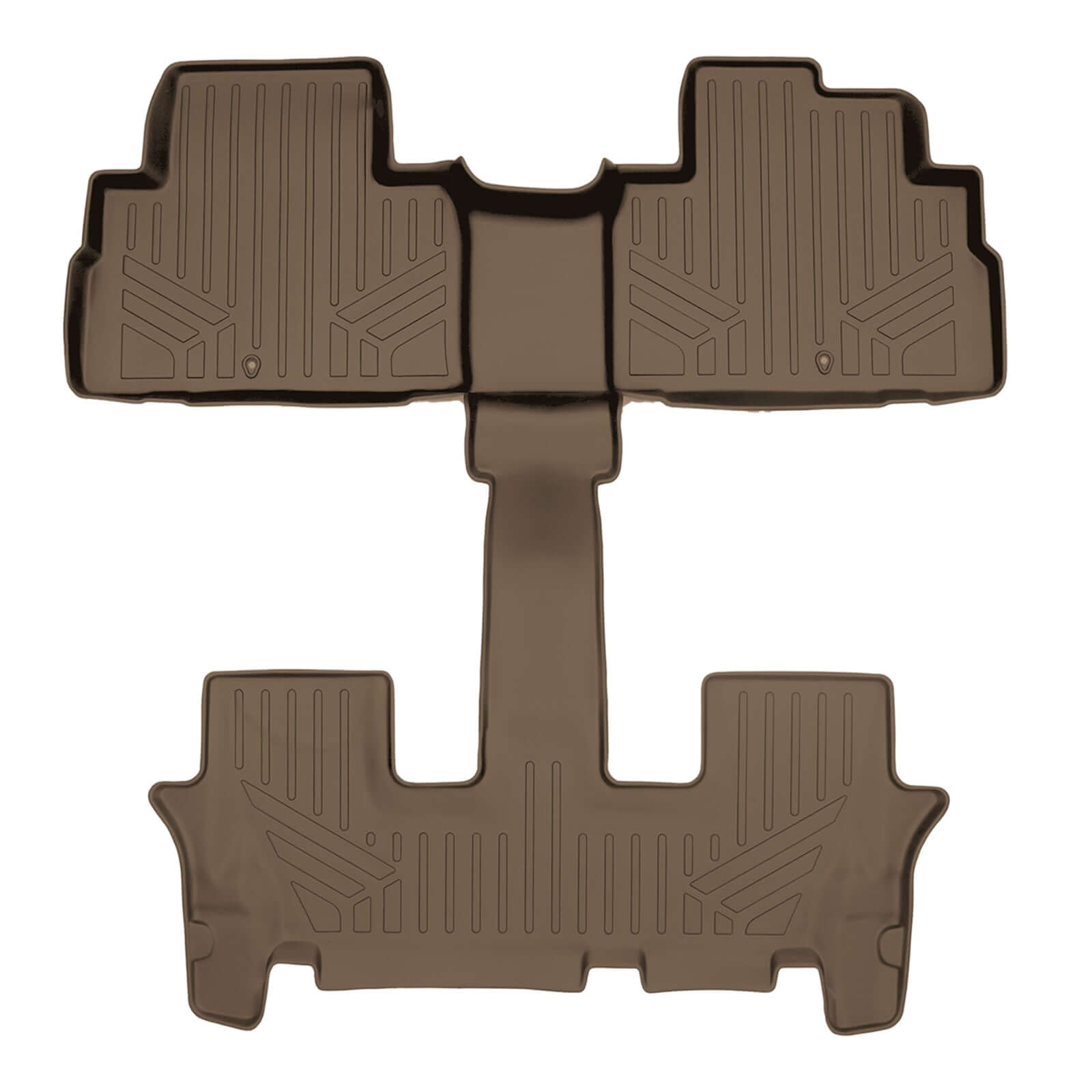 SMARTLINER AUTO™ Custom Fit Floor Liners For 2020-2025 Kia Telluride with 2nd Row Bucket Seat No Center Console with in between Coverage Smartliner USA