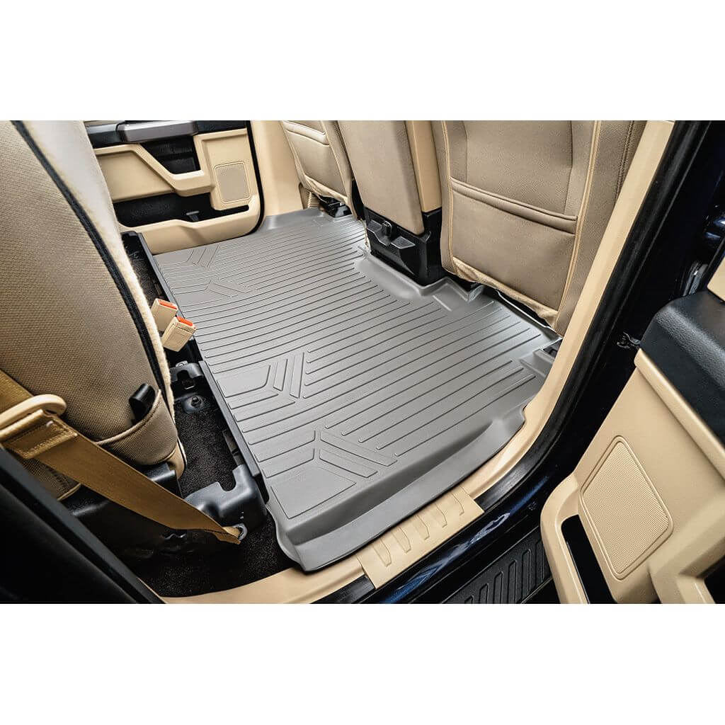 SmartCoverage™ Custom Fit Floor Liners For 2015-2025 Ford F-150 SuperCrew Cab With 1st Row Bench Seat No 2nd Row Underseat Storage Smartliner USA