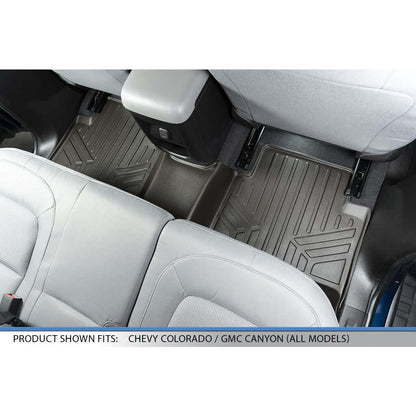 SMARTLINER Custom Fit Floor Liners For 2015-2022 Chevy Colorado Crew Cab / GMC Canyon Crew Cab Smartliner USA