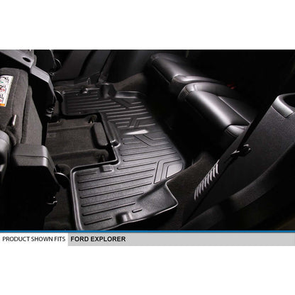 SMARTLINER Custom Fit Floor Liners For 2017-2019 Ford Explorer (without 2nd Row Center Console) Smartliner USA