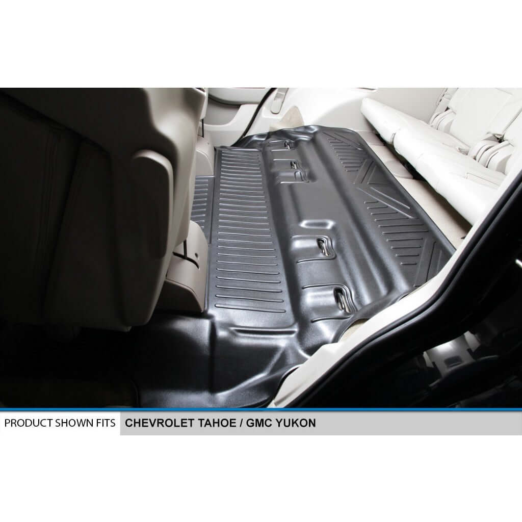 Smart Trim™ Custom Fit Floor Liners For 2015-2020 Cadillac Escalade with Second Row Bucket Seats Smartliner USA