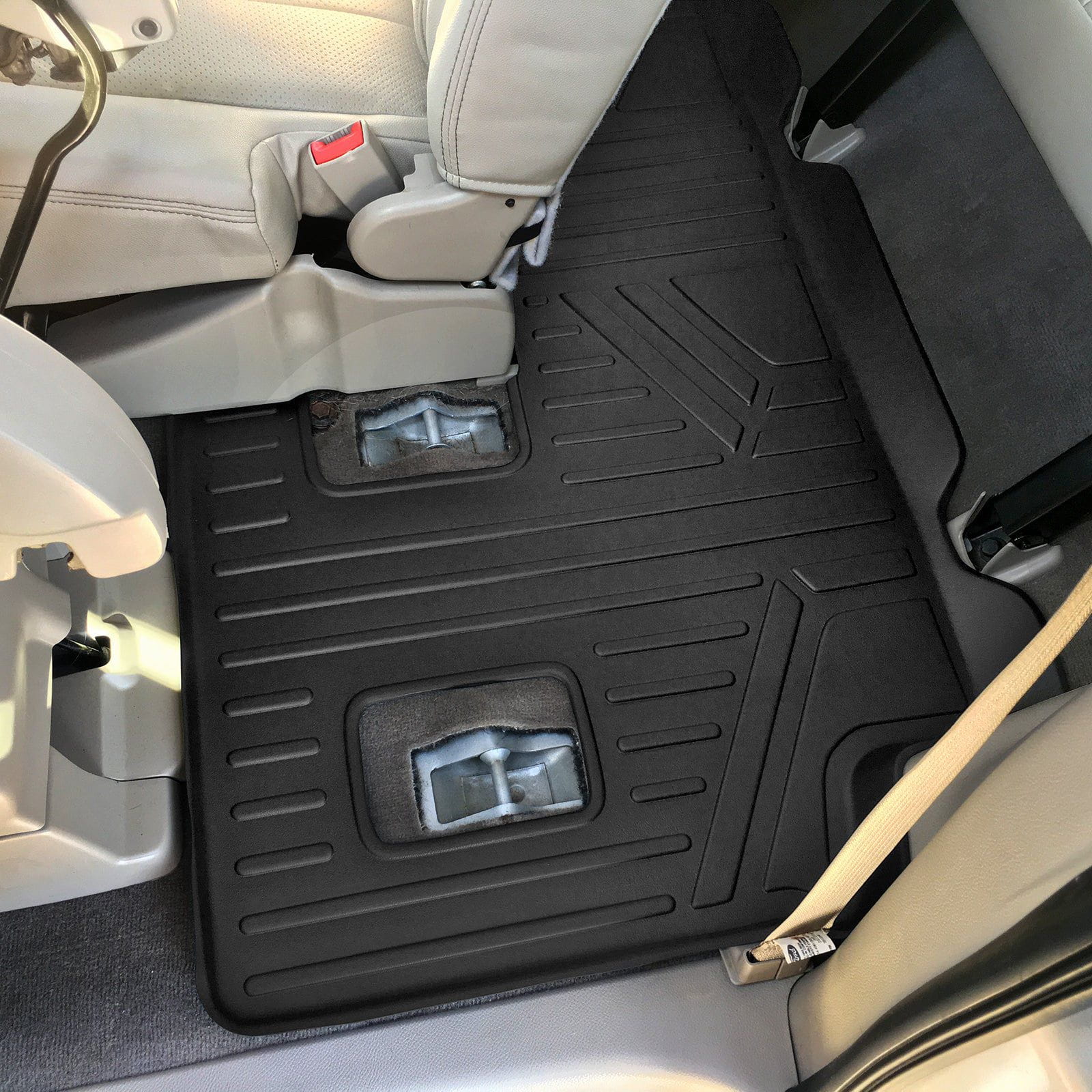 Smart Trim™ Custom Fit Floor Liners For 2007 - 2017 Ford Expedition EL/Lincoln Navigator L (with 2nd Row Bench Seat or Console) Smartliner USA