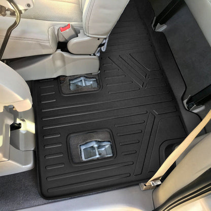 Smart Trim™ Custom Fit Floor Liners For 2011 - 2017 Ford Expedition EL/Lincoln Navigator (with 2nd Row Bench Seat or Console) Smartliner USA