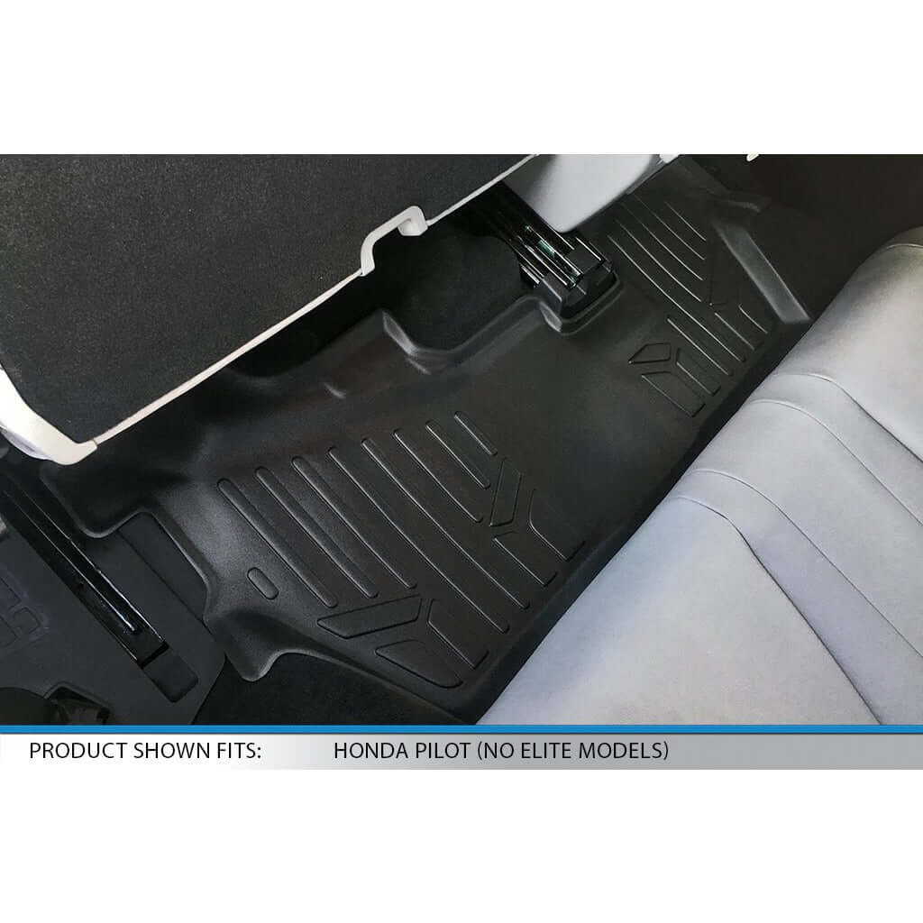 SMARTLINER Custom Fit Floor Liners For 2016-2022 Honda Pilot (8 Passenger Model) Smartliner USA