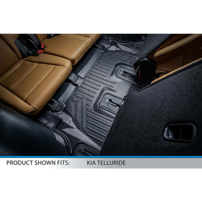 SMARTLINER Custom Fit Floor Liners For 2020-2025 Kia Telluride with 2nd Row Bucket Seats With Center Console Smartliner USA