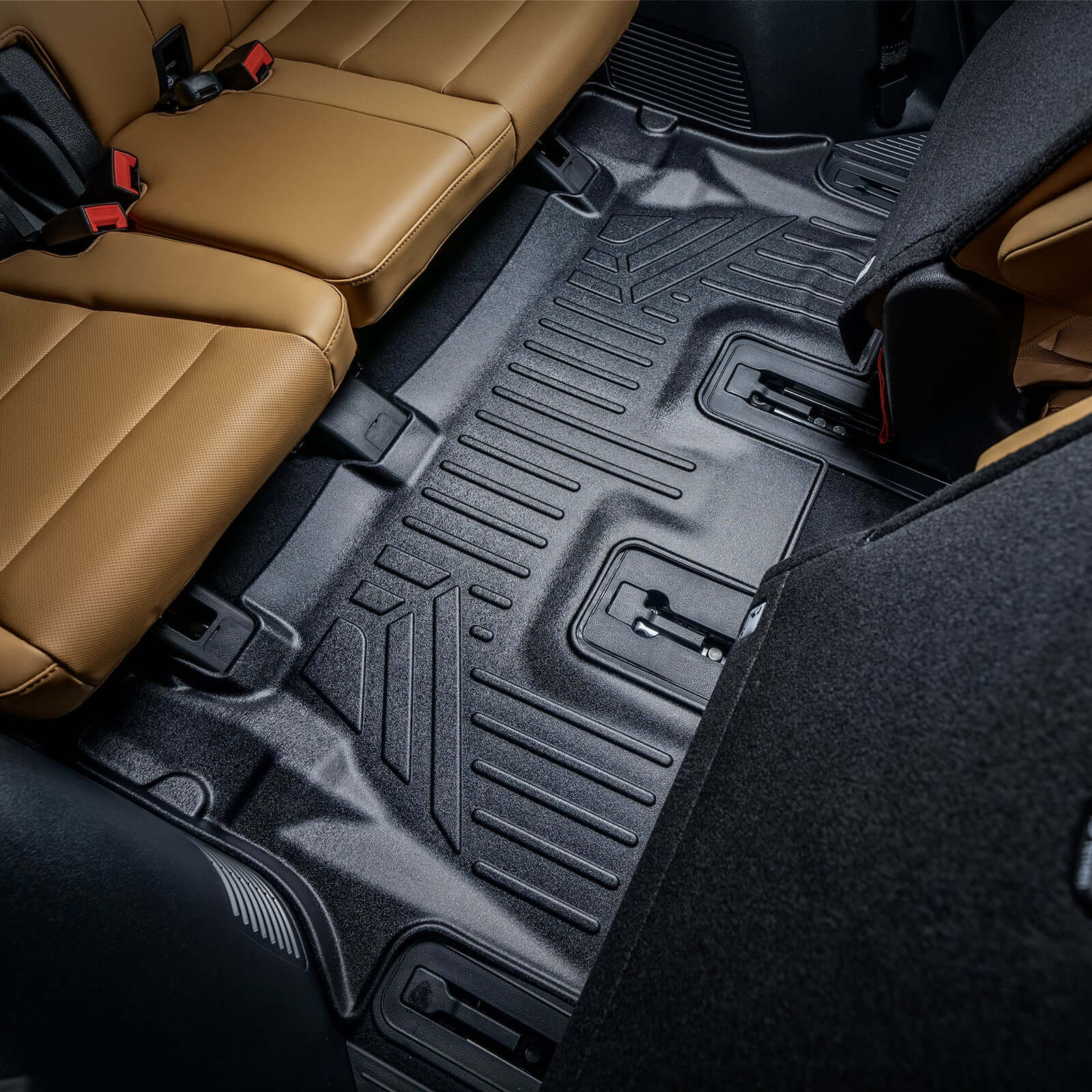 SMARTLINER Custom Fit Floor Liners For 2020-2025 Hyundai Palisade with 2nd Row Bench Seat Smartliner USA