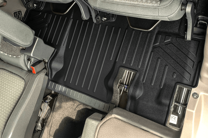 SMARTLINER Custom Fit Floor Liners For 2014-2017 Transit Connect With Carpet Flooring (Long Wheelbase & 2nd Row Bucket Seats) Smartliner USA