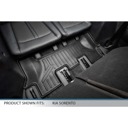 SMARTLINER Custom Fit Floor Liners For 2021-2025 Kia Sorento (with 2nd Row Bench Seat) Smartliner USA