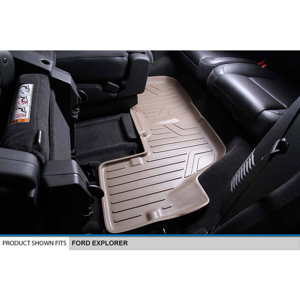 SMARTLINER Custom Fit Floor Liners For 2015-2016 Ford Explorer without 2nd Row Center Console Smartliner USA
