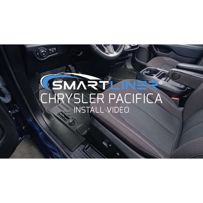 Smart Trim™ Custom Fit Floor Liners For 2022-2025 Chrysler Pacifica with 2nd Row Bucket Seats(Touring & L Models) Smartliner USA