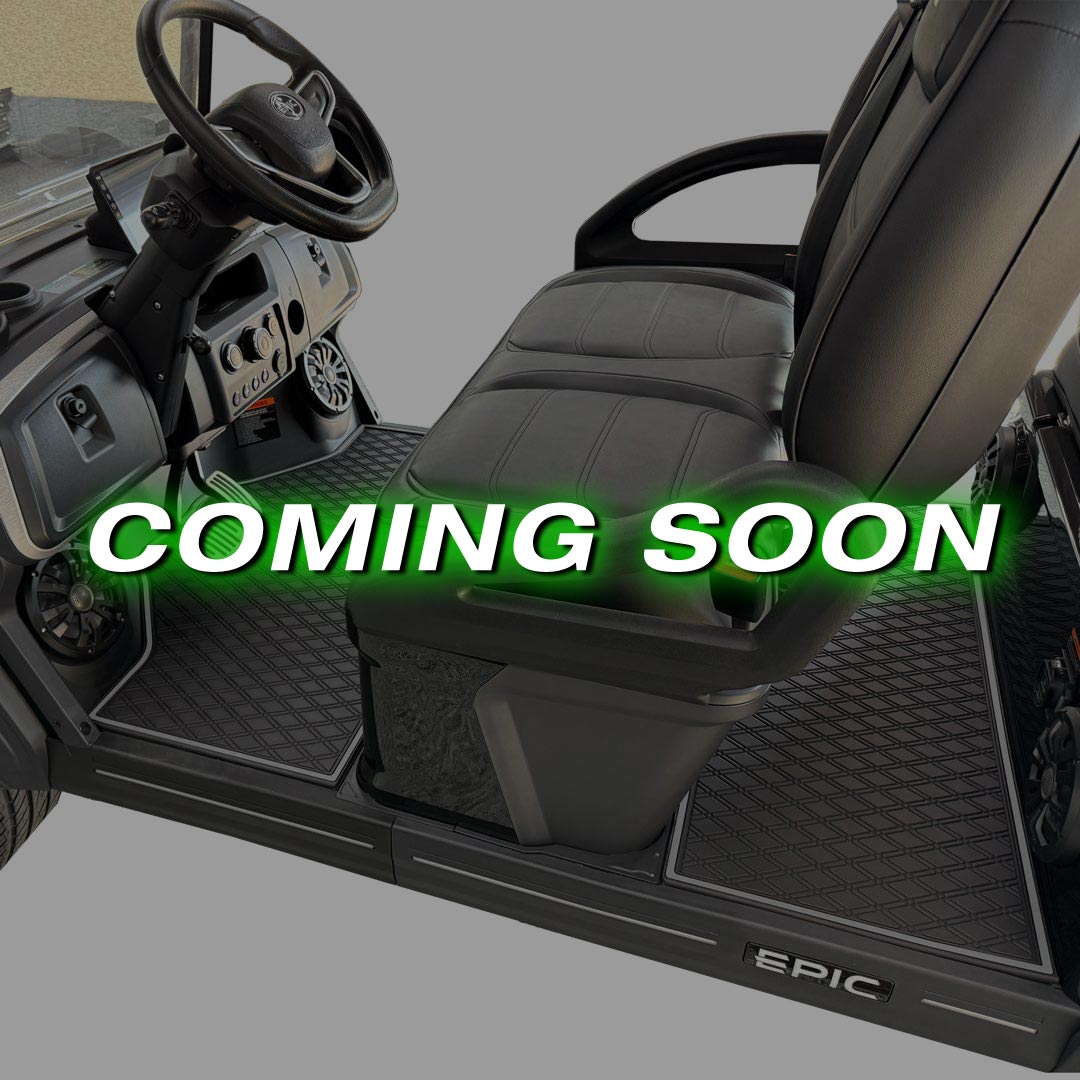 *PRE-ORDER NOW* Epic E40FX Golf Cart Floor Mat Set - 1st & 2nd Row
