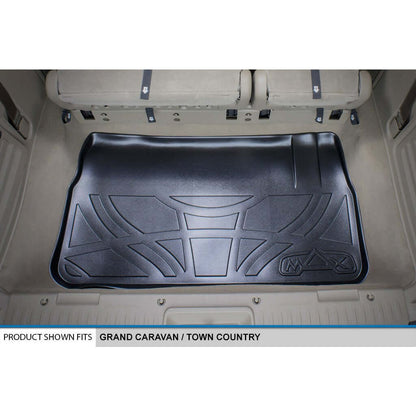 SMARTLINER Custom Fit Floor Liners For 2013-2020 Dodge Grand Caravan with Second Row Bench Seats and 1st Row Super Console Smartliner USA