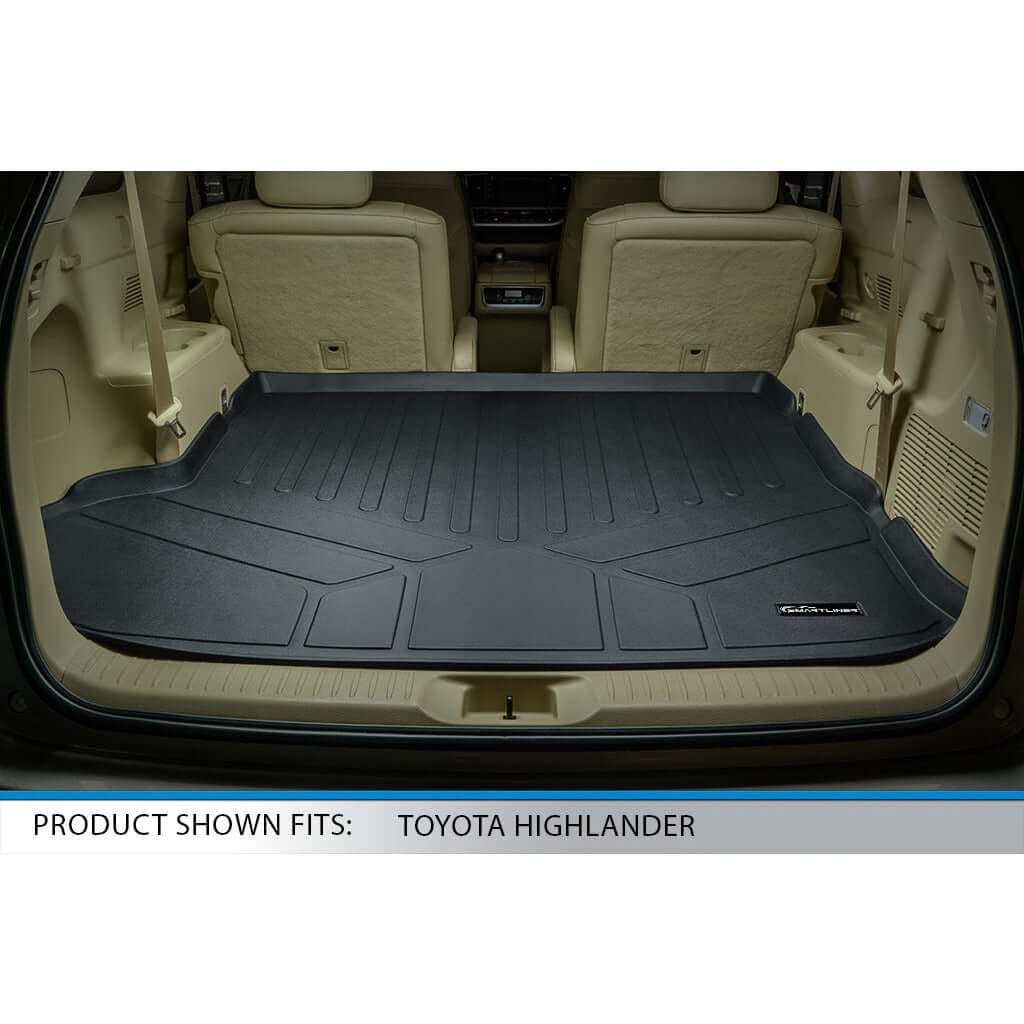 SMARTLINER Custom Fit Floor Liners For 2014-2019 Toyota Highlander Hybrid (with 2nd Row Bench Seat) Smartliner USA