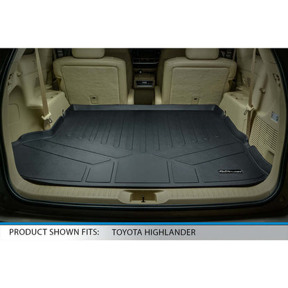 SMARTLINER Custom Fit Floor Liners For 2014-2019 Toyota Highlander Hybrid (with 2nd Row Bench Seat) Smartliner USA