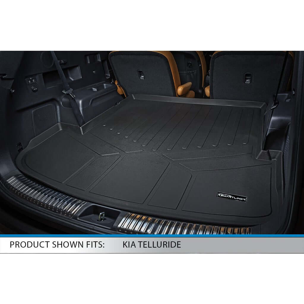 SMARTLINER Custom Fit Floor Liners For 2020-2025 Kia Telluride with 2nd Row Bucket Seats No Center Console and No In Between Coverage Smartliner USA