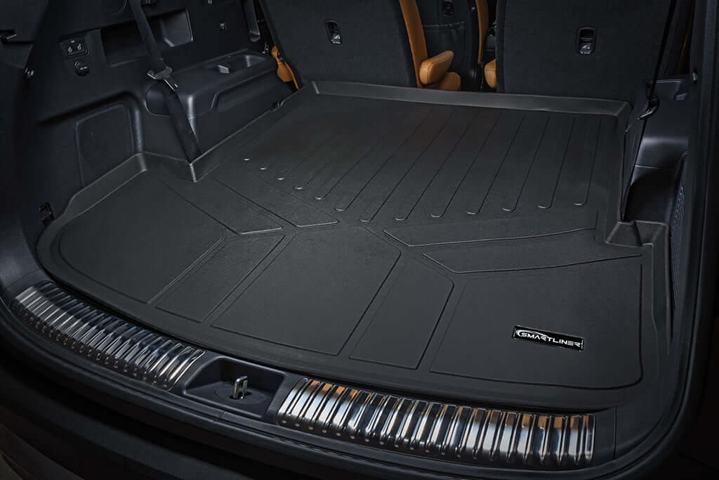 SMARTLINER AUTO™ Custom Fit Floor Liners For 2020-2025 Kia Telluride with 2nd Row Bucket Seat No Center Console with in between Coverage Smartliner USA