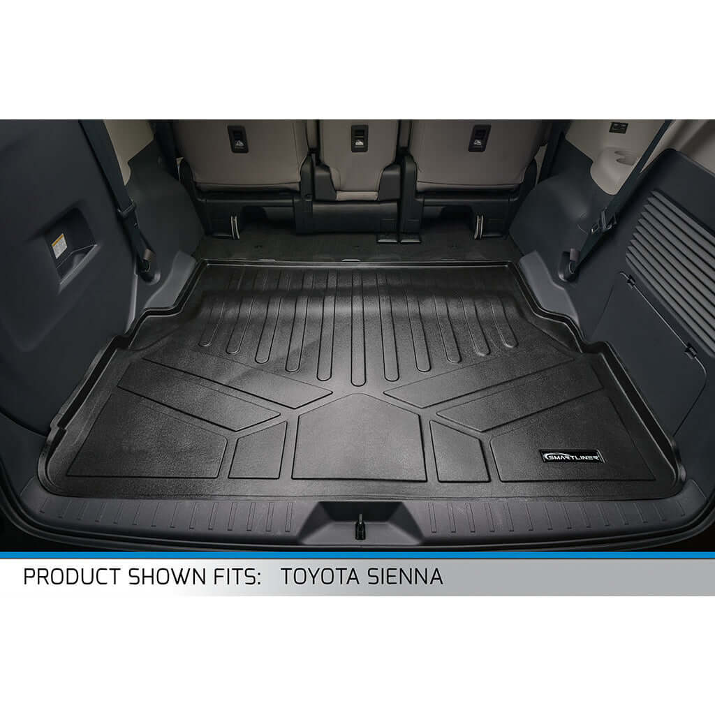 SMARTLINER Custom Fit Floor Liners For 2021-2025 Toyota Sienna with 2nd Row Bench Seat Smartliner USA