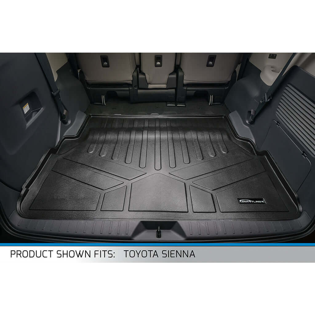SMARTLINER Custom Fit Floor Liners For 2021-2025 Toyota Sienna with 2nd Row Bucket Seats no Spare Tire Smartliner USA