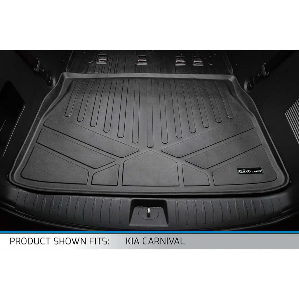 SMARTLINER Custom Fit Floor Liners For 2022-2025 Kia Carnival (7 Passenger Models Without 2nd Row VIP Seats) Smartliner USA