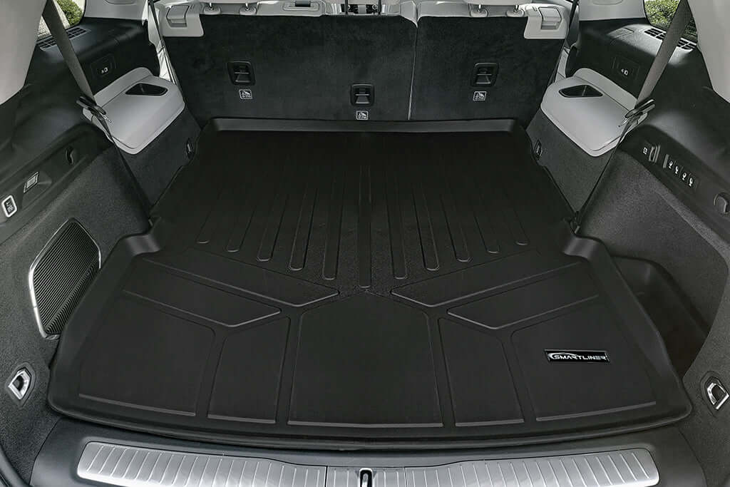 SMARTLINER Custom Fit Floor Liners For 2021-2025 Jeep Grand Cherokee L with 2nd Row Bucket Seat No Center Console with in between Coverage (No subwoofer) Smartliner USA