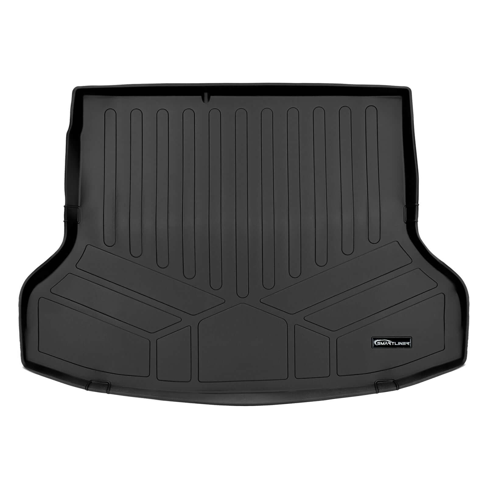 SMARTLINER Custom Fit Floor Liners For 2019-2022 Hyundai Ioniq Hybrid Blue Trim no Subwoofer in Cargo Area (Does Not Fit Electric Models) Smartliner USA